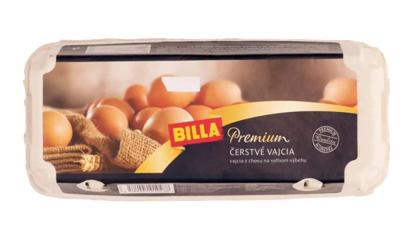 Billa sťahuje z predaja produkt BILLA Premium Čerstvé vajcia z chovu vo voľnom výbehu, 10 ks