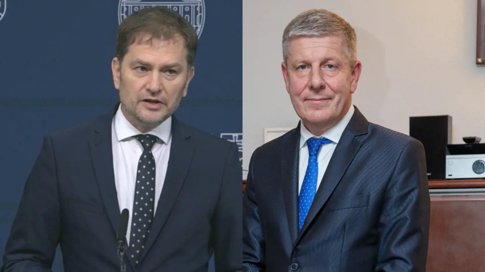 Lekárske odborové združenie neprijalo návrh ministra financií Igora Matoviča (vľavo). Naopak, odborári sa dohodli až na siedmich z ôsmich bodov s ministrom zdravotníctva Vladimírom Lengvarským (vpravo). Ôsmy bod nie je v jeho kompetencii, musí ho vyriešiť Matovič.