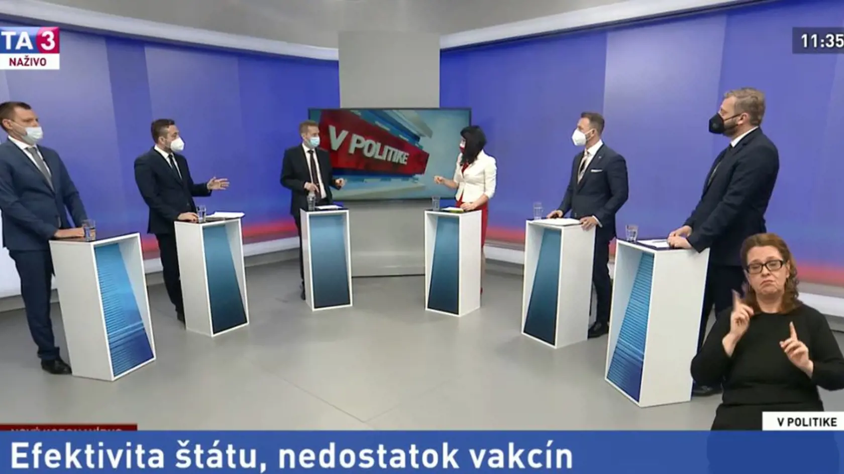 Približne po 30 minútach prerušená relácia pokračovala.