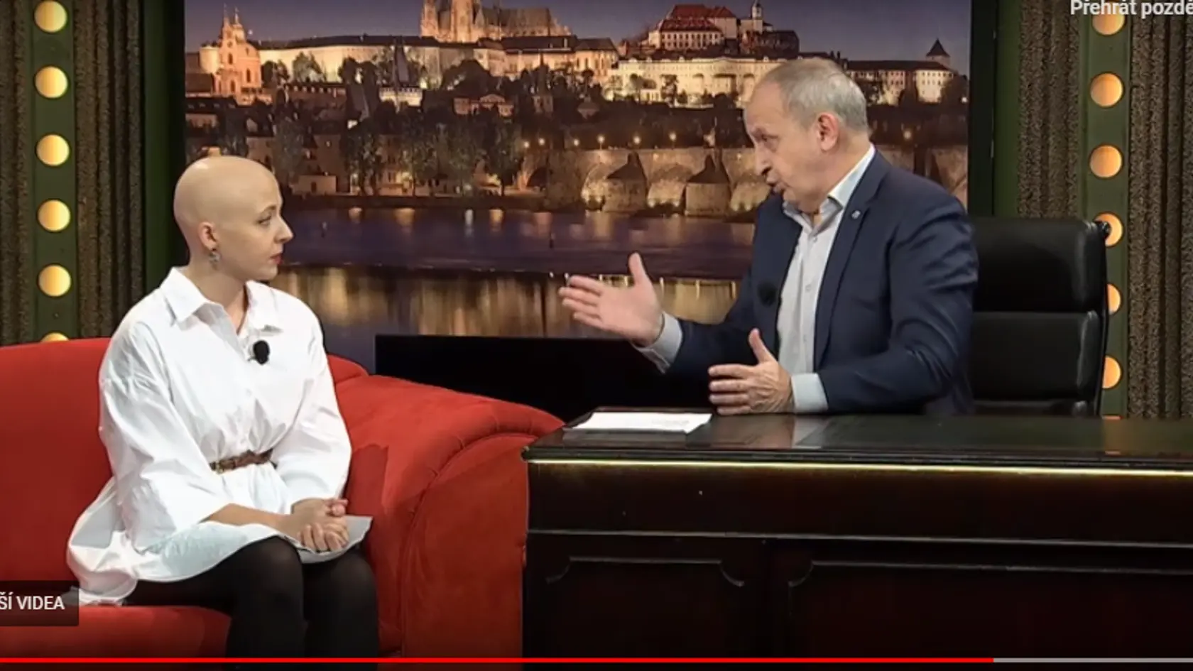 Anna Slováčková v Šou Jana Krausa.