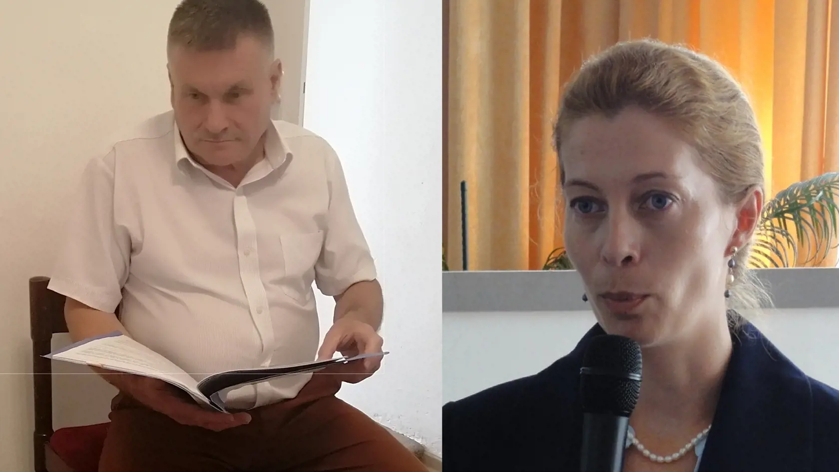 Z ľava: riaditeľ metského podniku Peter Sendlai,  hlavná kotnrolórka mesta Andrea Esterková