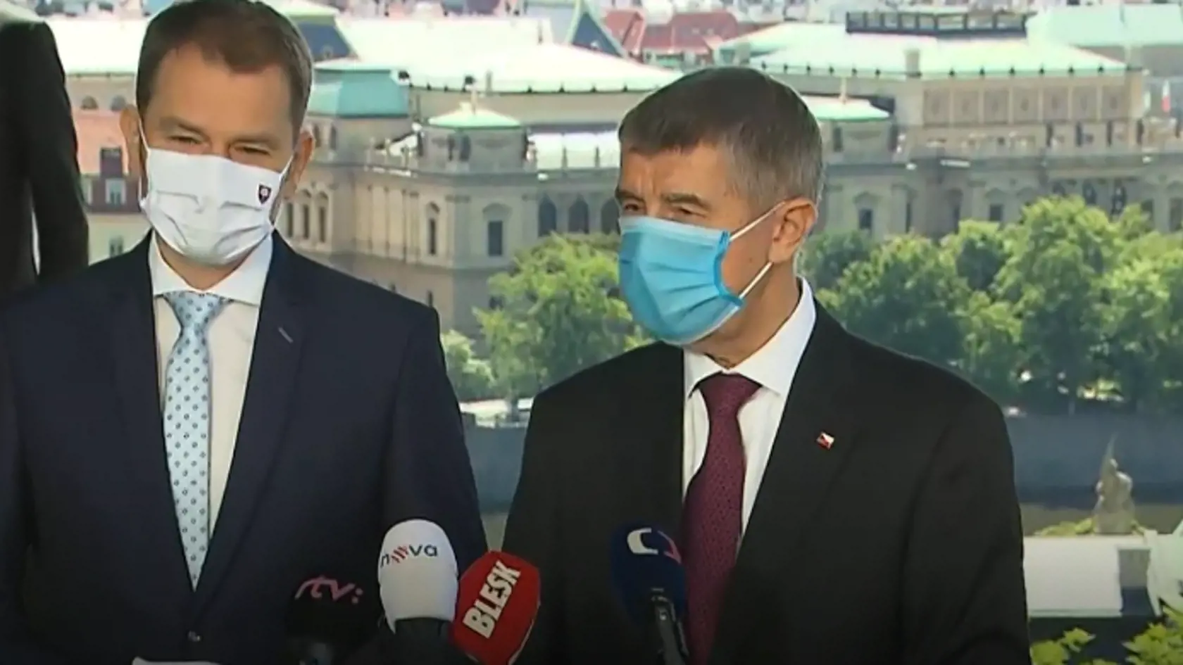 Andrej Babiš a premiér Igor Matovič.