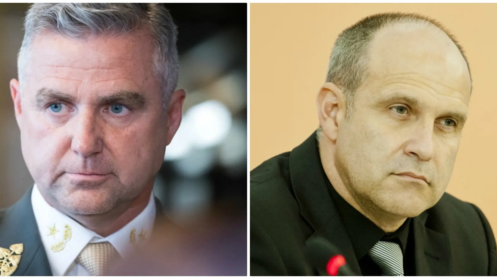 Milan Lučanský (vpravo) by mal na poste policajného prezidenta nastúpiť po Tiborovi Gašparovi (vľavo)