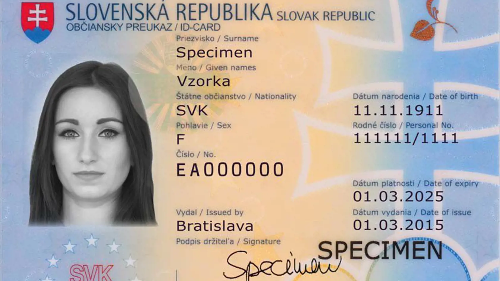 Ilustračná foto - občianský preukaz
