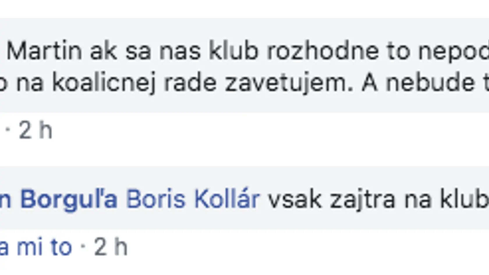 K diskusii k statusu Martina Borguľu sa pridal aj Boris Kollár.