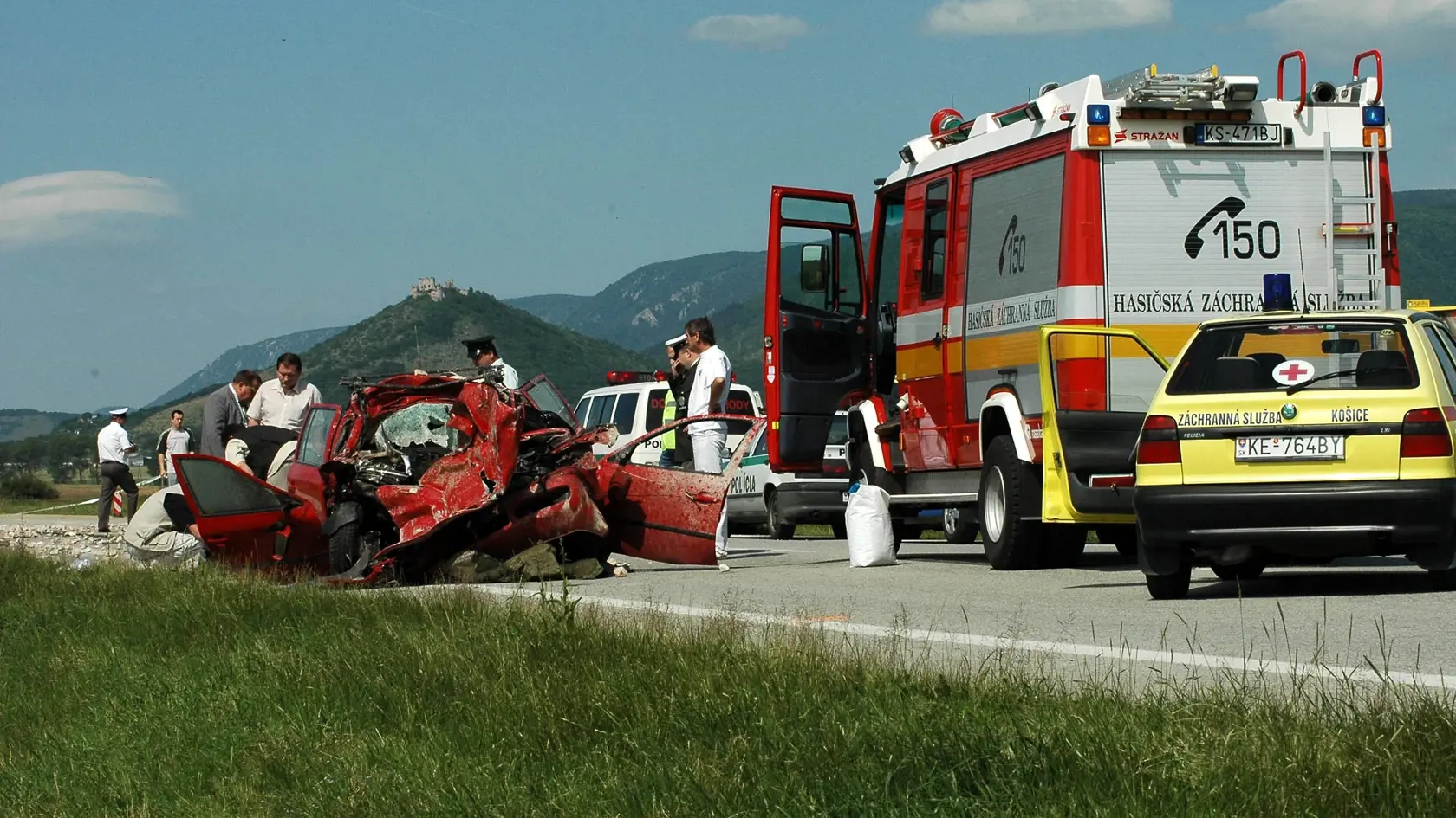 Langoš Ján - havária - dopravná nehoda (Turňa nad Bodvou-Drienovec, 15.6.2006)