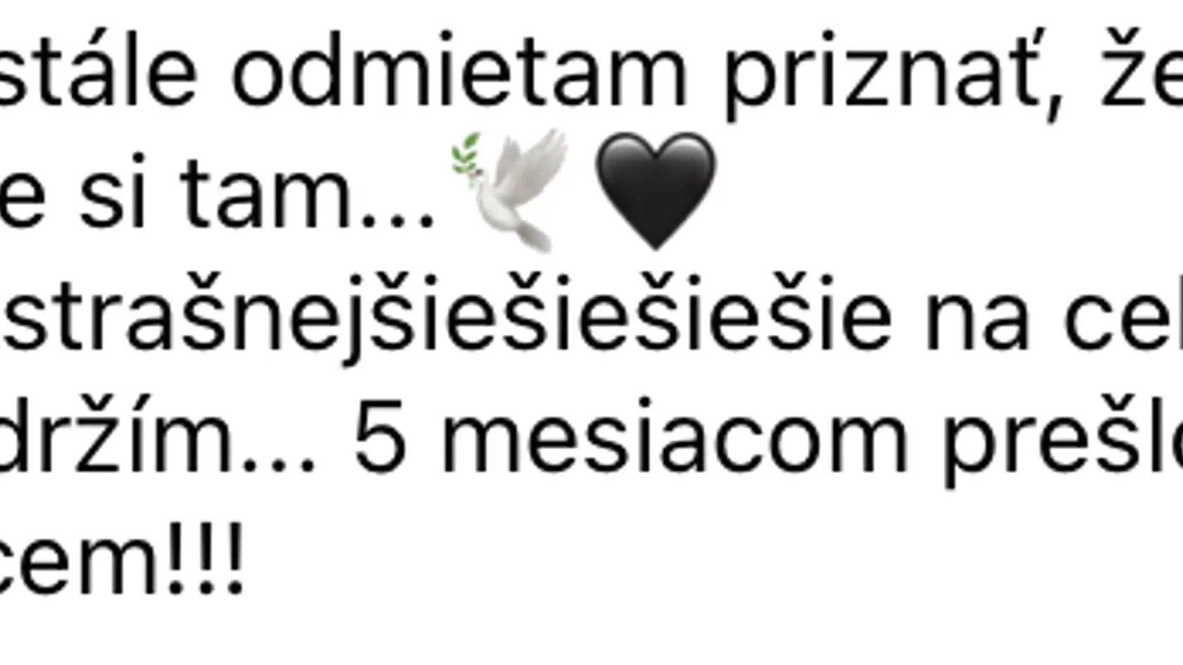 14. október: Viktória hovorí o tom, že už ubehlo 5 mesiacov od smrti jej lásky.
