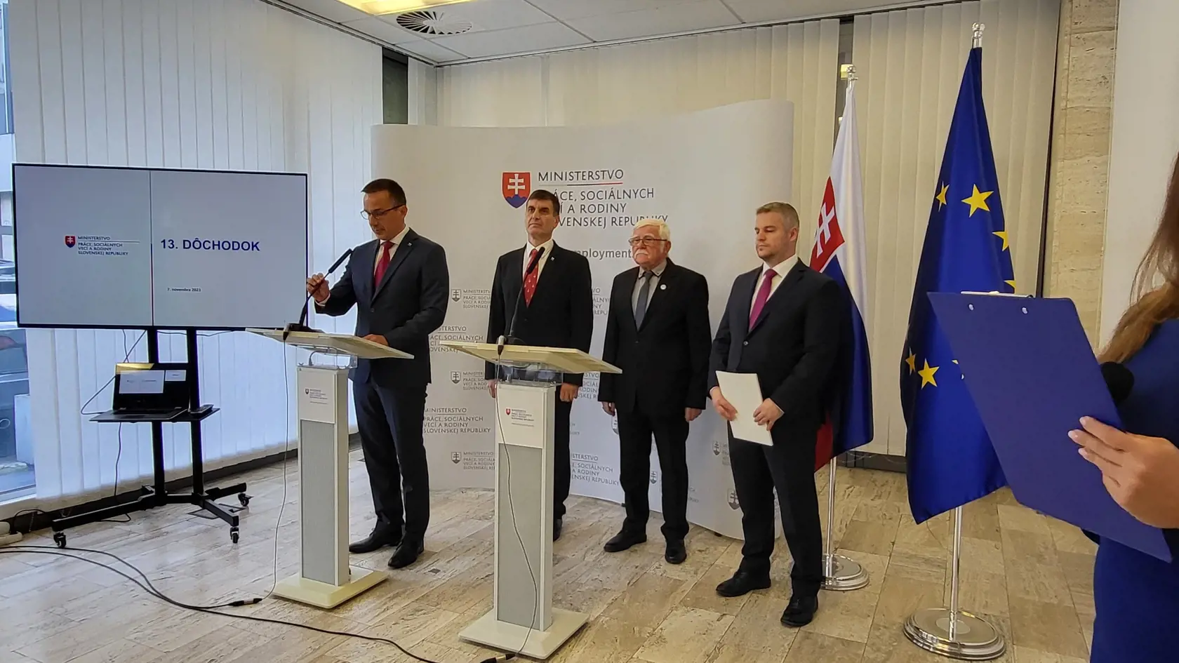 Na pôde ministerstva práce predstavili zmeny v penzijnom systéme.