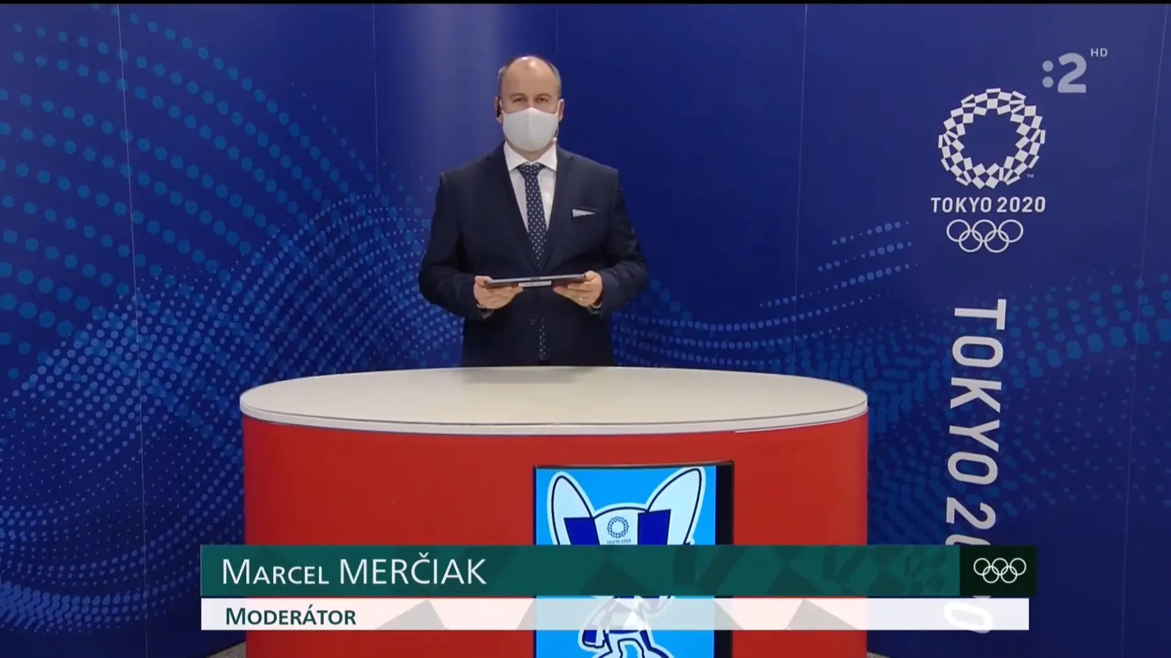 Skúsený moderátor Marcel Merčiak v plnom nasadení.