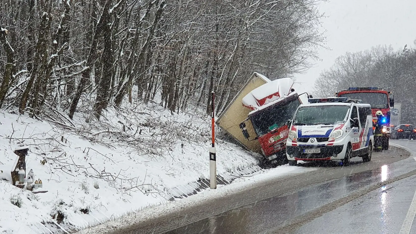 Nehoda Košické  Olšovany smer Košice.