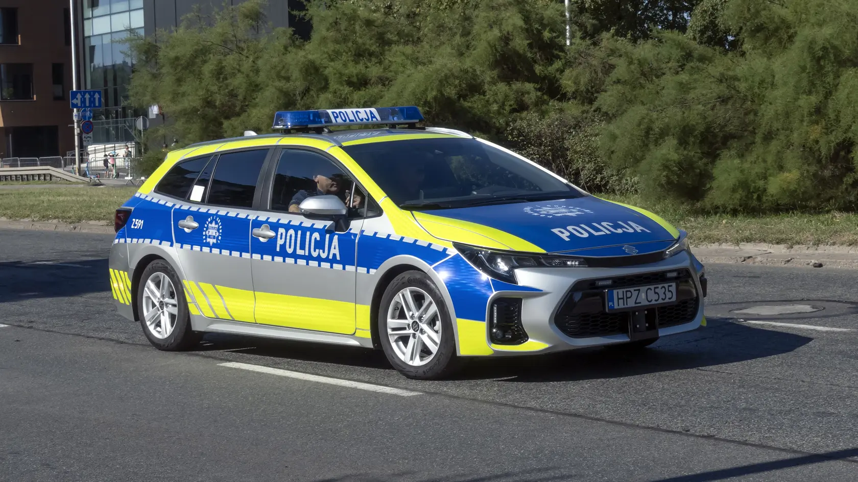 Poľské policajné auto. (Ilustračné foto)