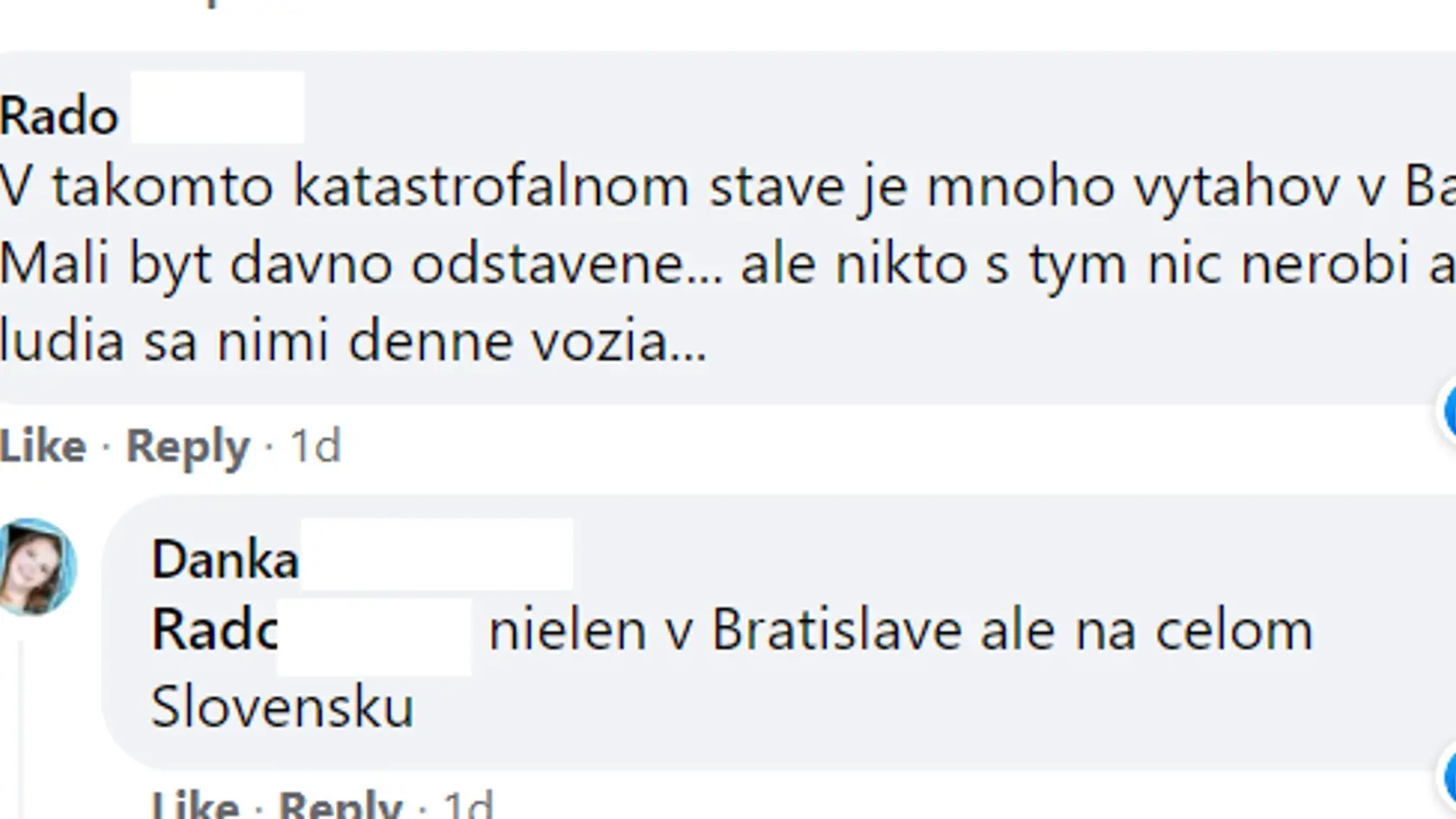 Svoje skúsenosti s výťahmi opísali Slováci na sociálnej sieti.