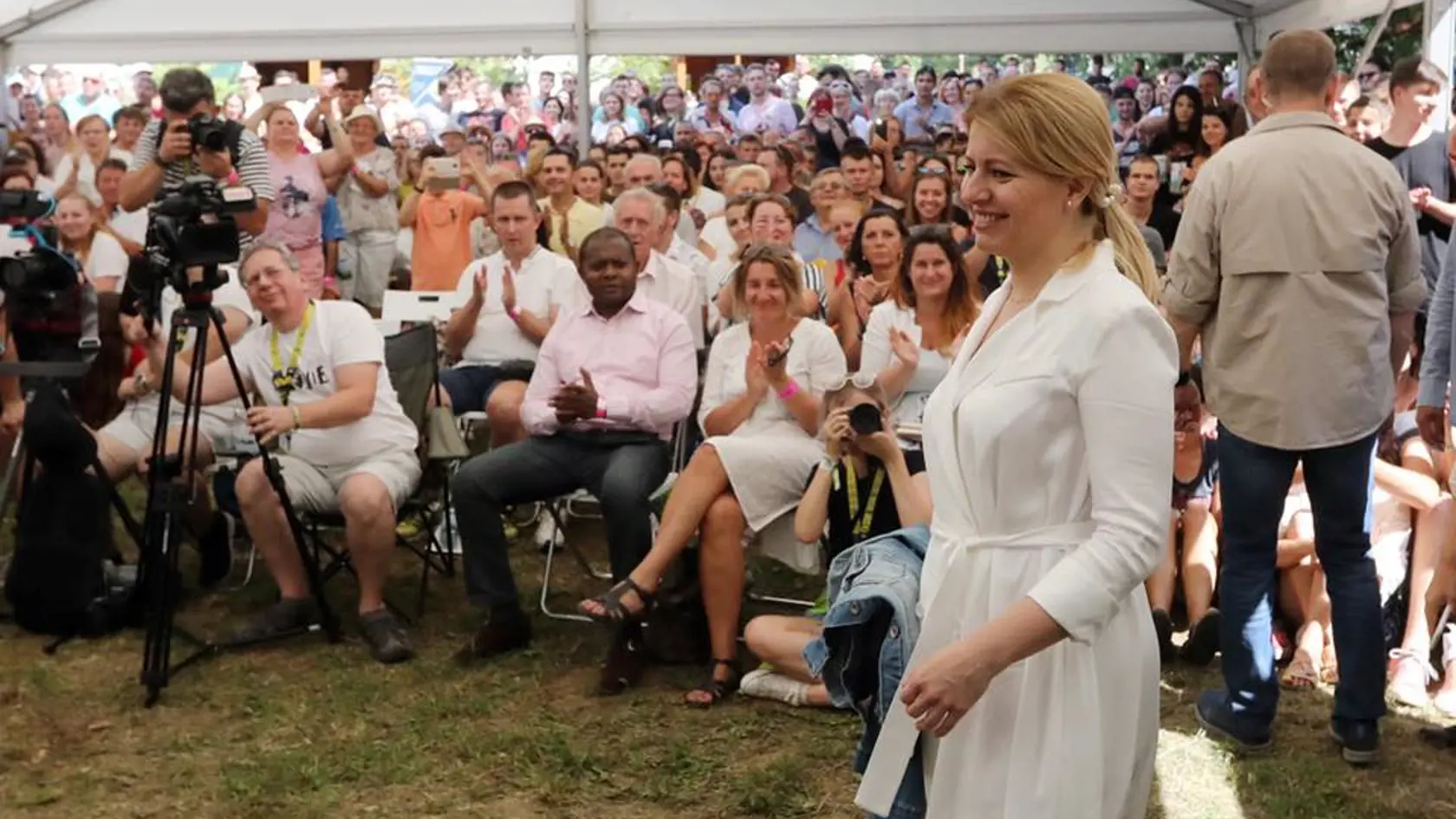 Prezidentka Zuzana Čaputová na festivale Gombasek.
