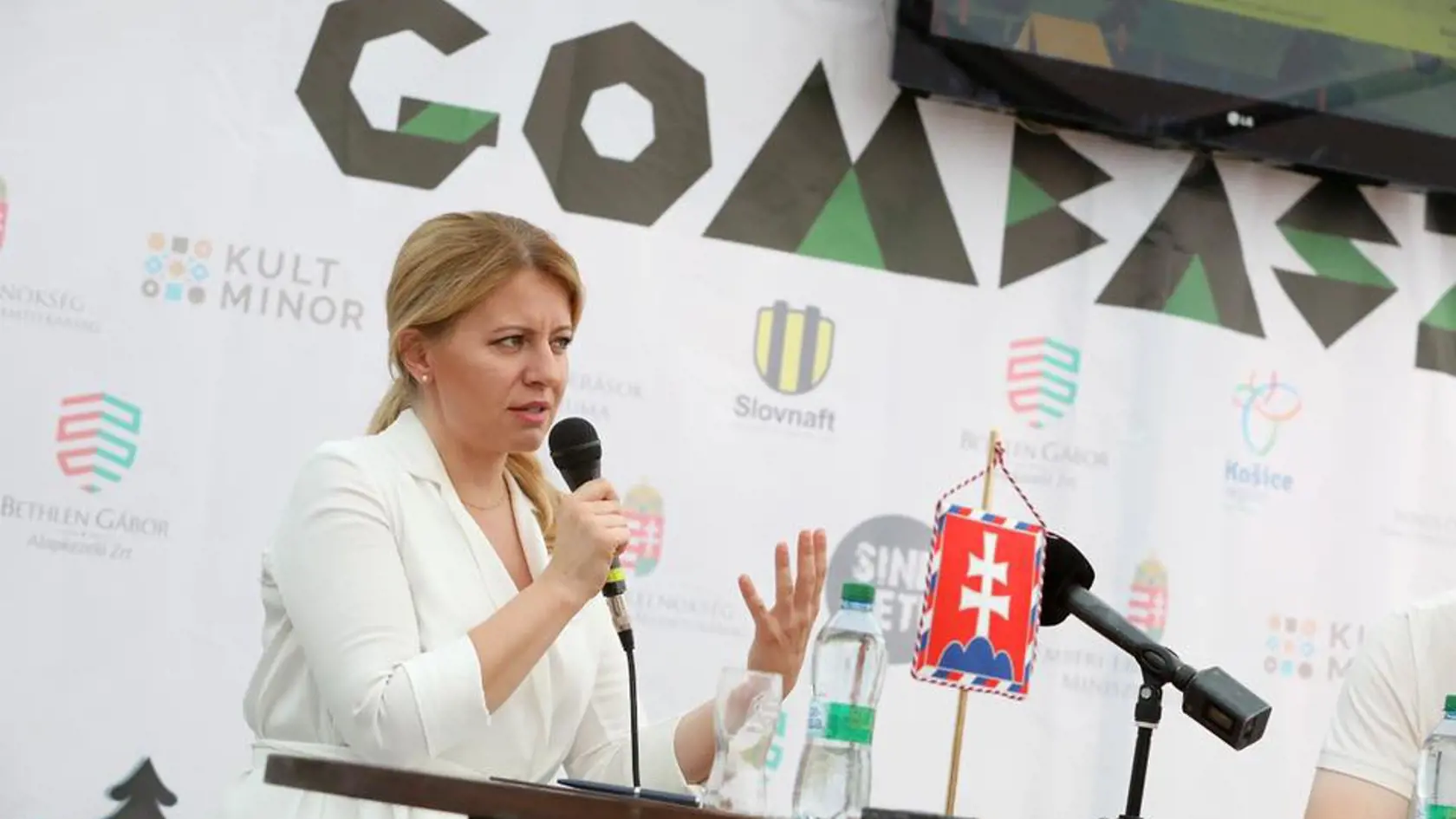Prezidentka Zuzana Čaputová na festivale Gombasek.