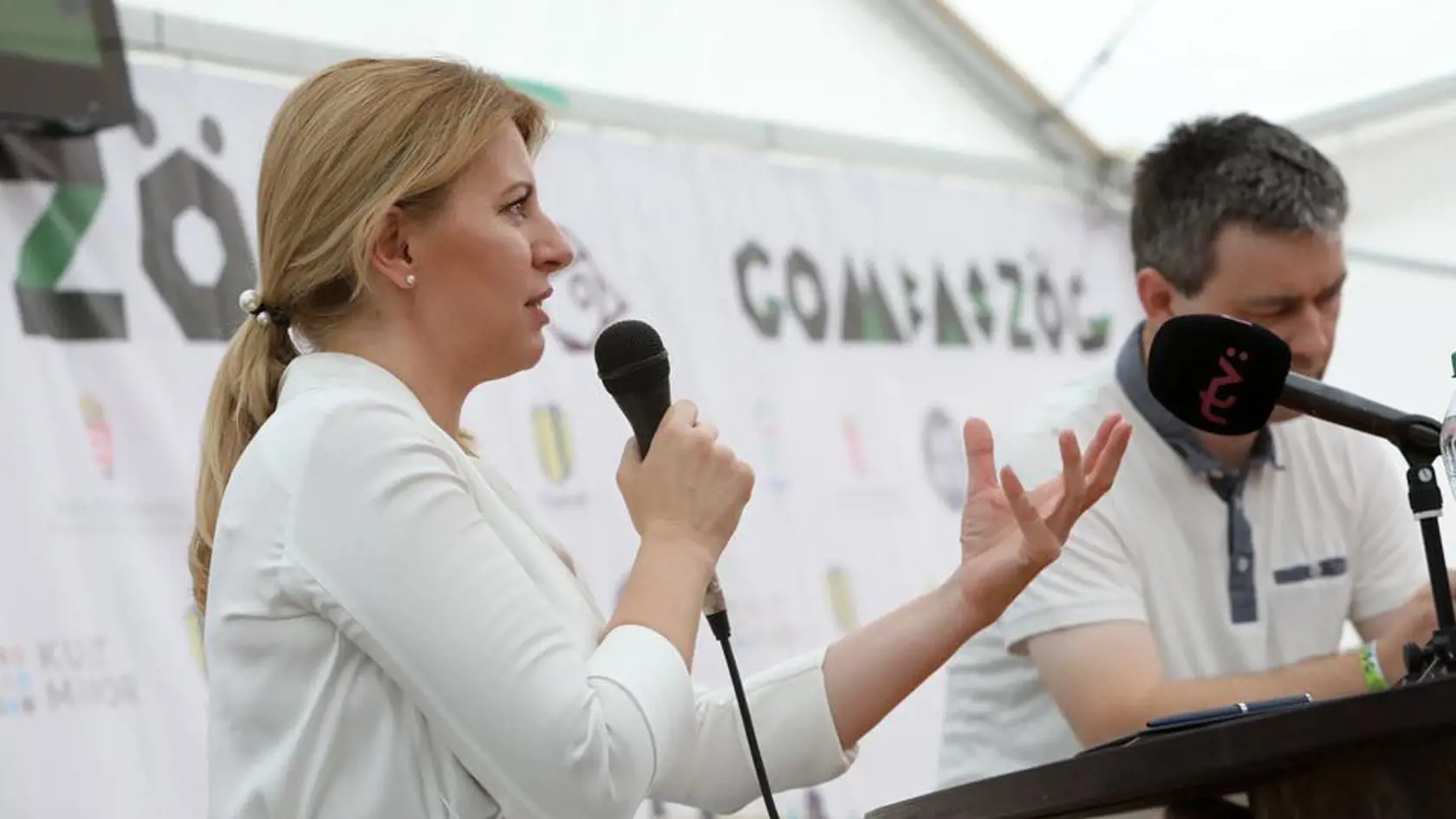 Prezidentka Zuzana Čaputová na festivale Gombasek.