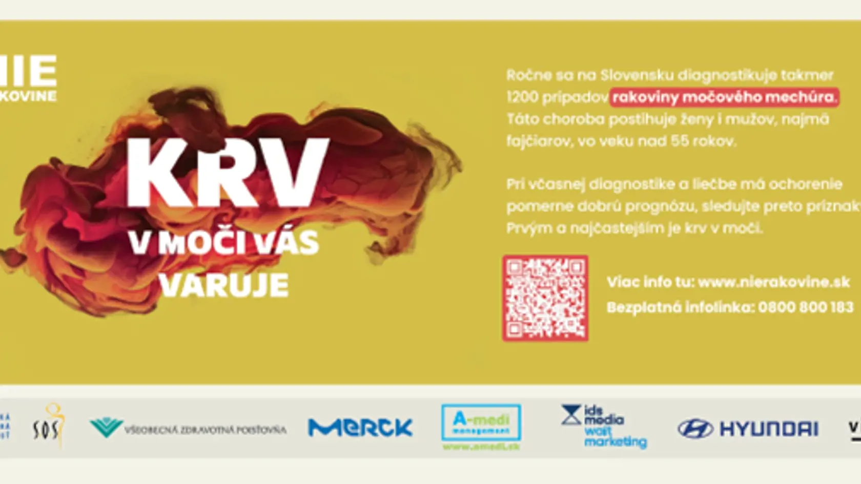 Organizácia Nie rakovine upozorňuje aj na nebezpečnú rakovinu močového mechúra.