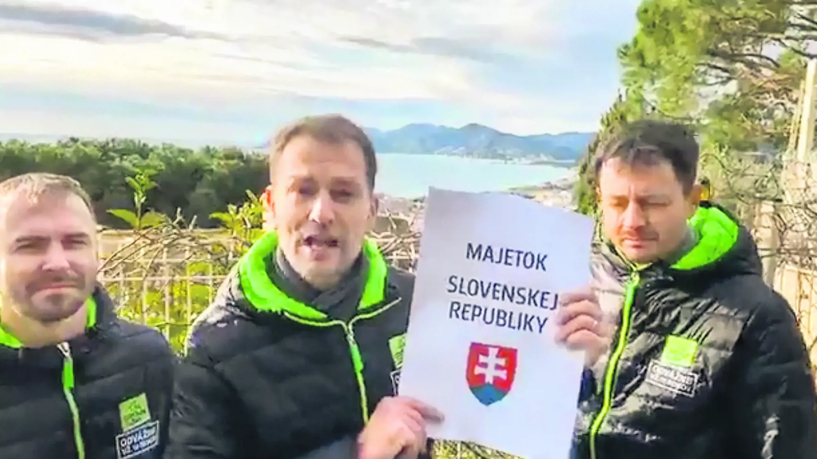 Igor Matovič a jeho ľudia v Cannes.