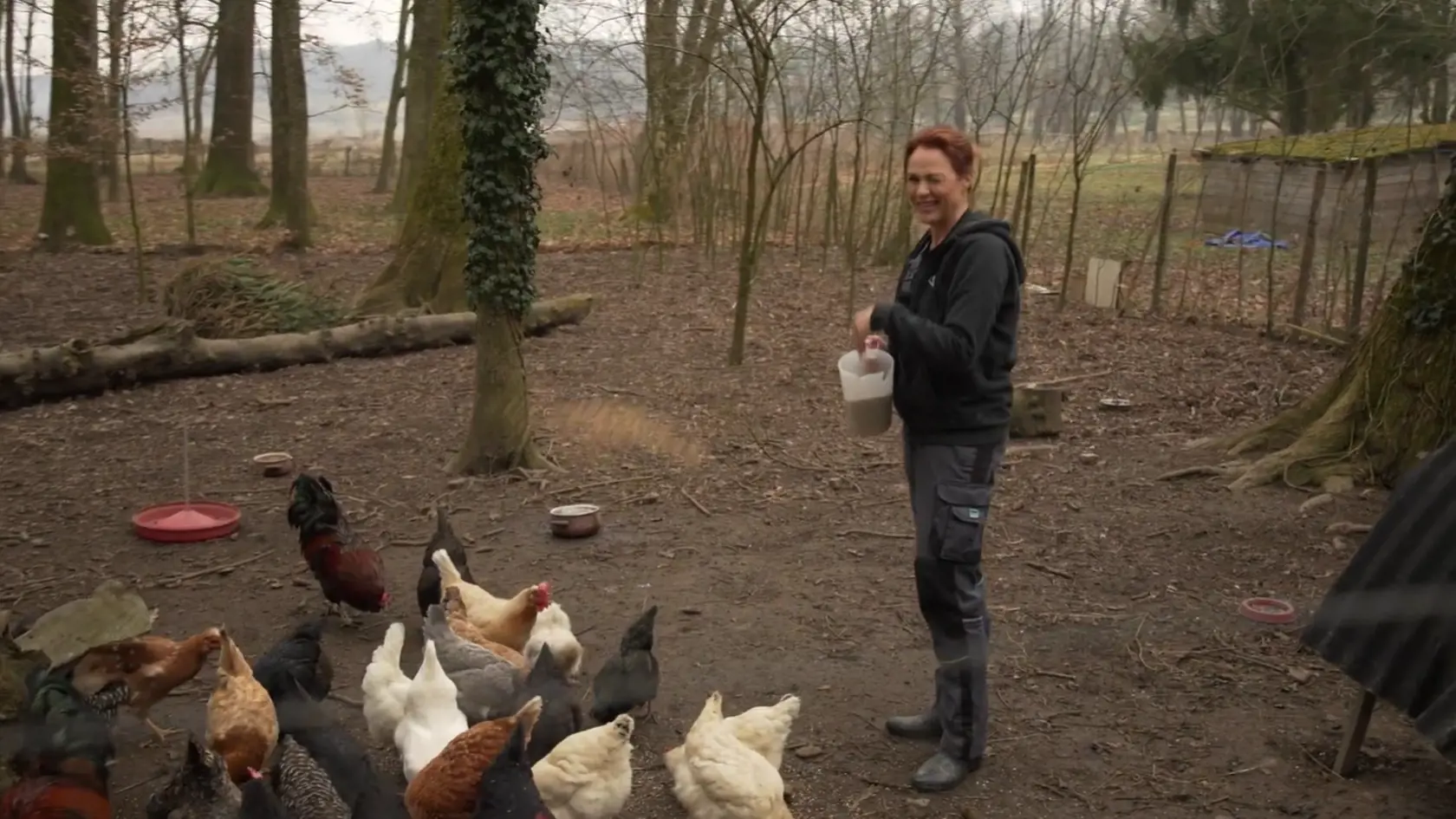 Adriane život farmárky vôbec neprekáža.