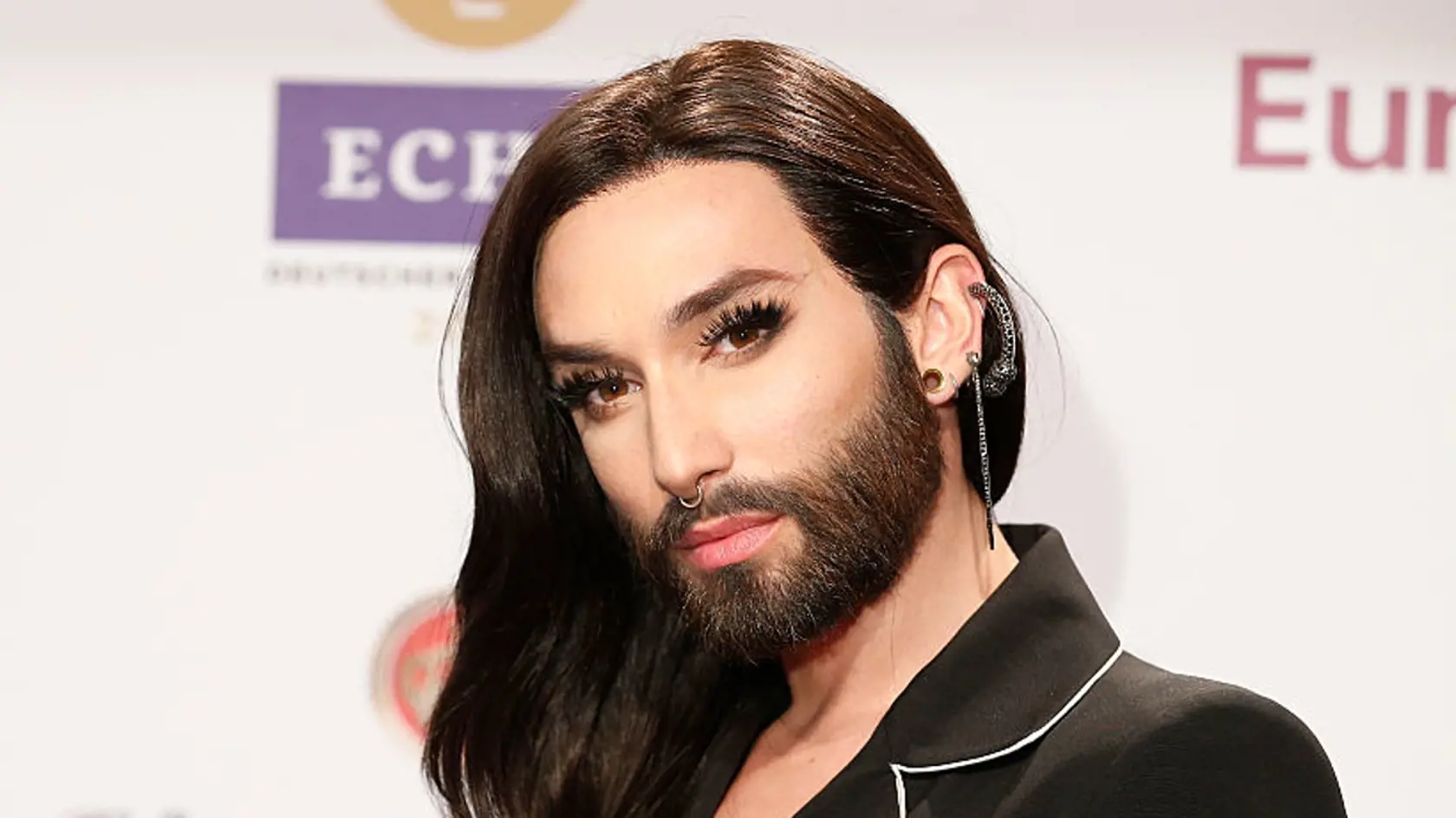 BERLIN, GERMANY - APRIL 07: Conchita Wurst attends the Koenig Pilsener At Echo Award 2016 on April 07, 2016 in Berlin, Germany. (Photo by Franziska Krug/Getty Images for Koenig Pilsener)