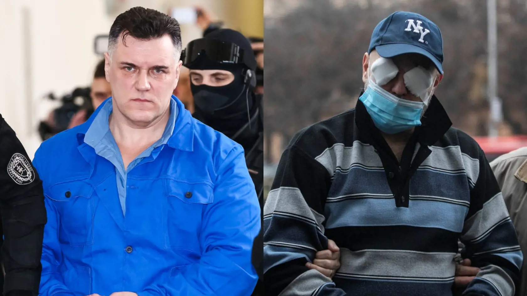 Obžalovaný mnohonásobný vrah Mikuláš Černák (už nechce chodiť na súdy v kauze prípravy vraždy Sylvie Klaus-Volzovej. Černák si myslí, že hlavný obžalovaný Pavol Rusko (vpravo) je v procese zvýhodňovaný.