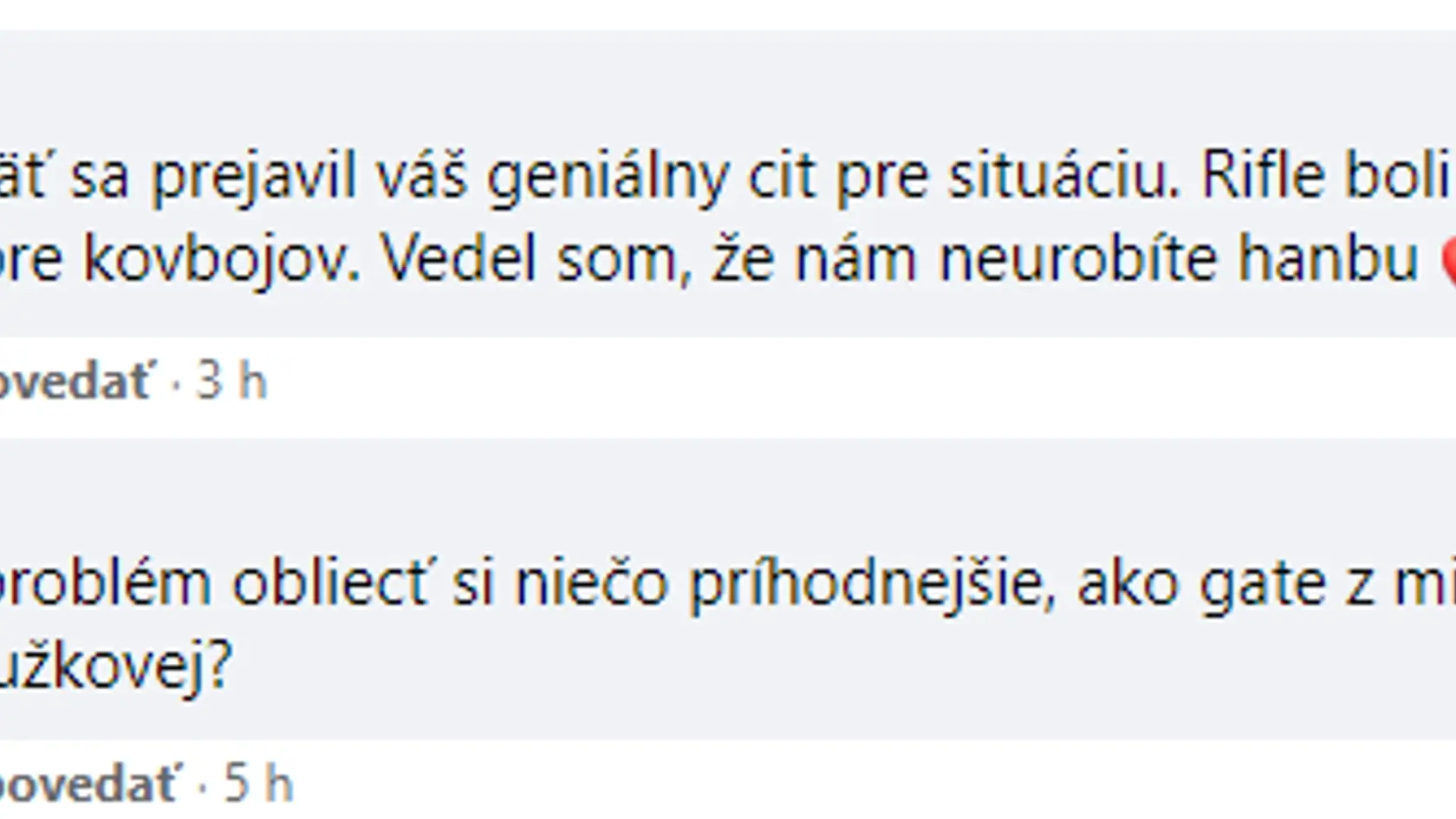 Výber z komentárov pod Matovičovou fotkou.