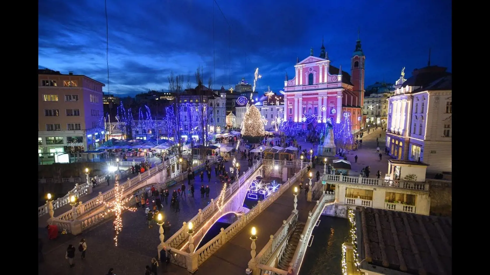 Vianočné trhy 2019 v Ľubľane.