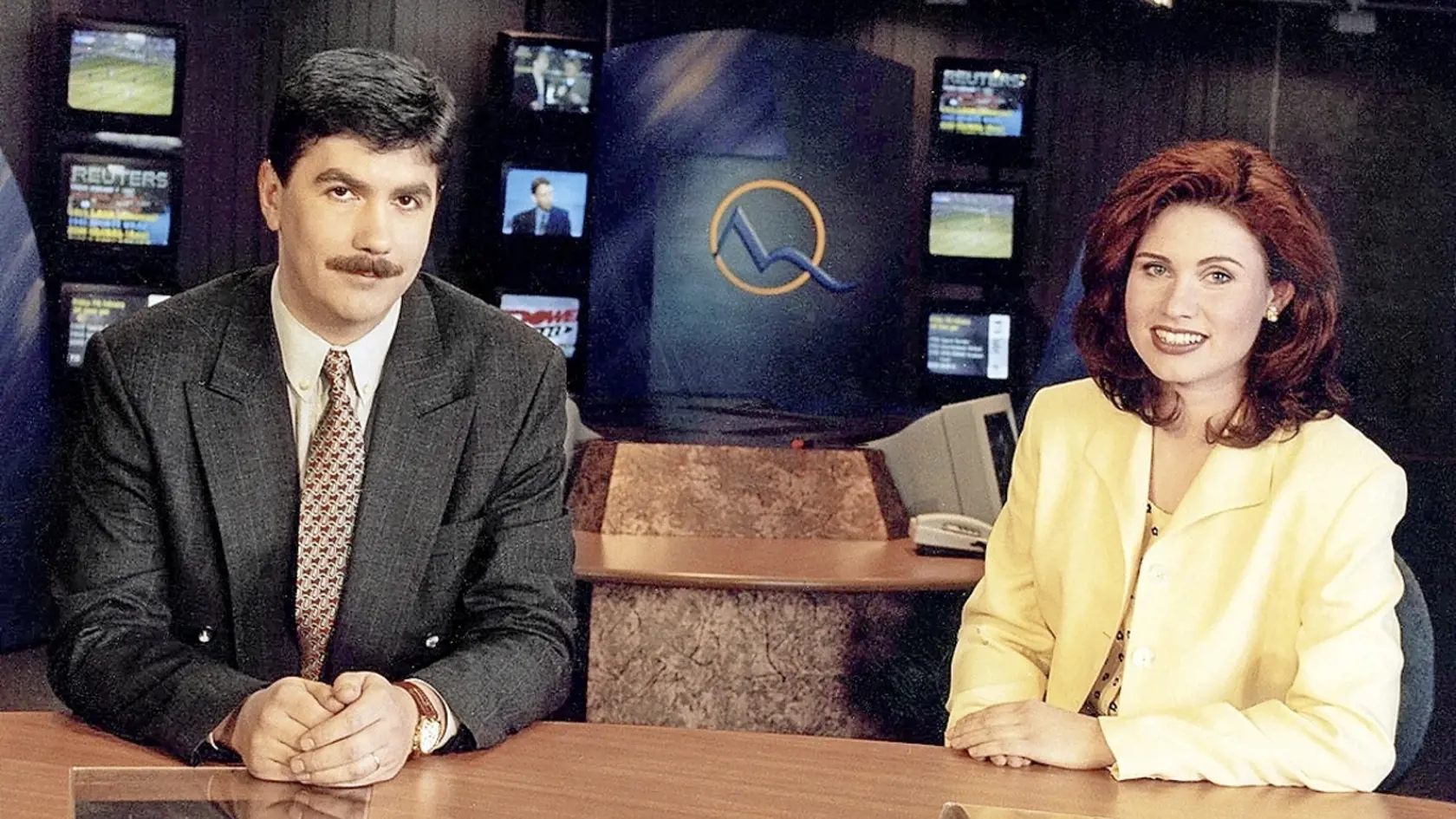 Televízia Markíza začala vysielať 31. augusta 1996 a z jej moderátorov sa stali celebrity. Na snímke Vladimír Repčík a Andrea Vadkerti.