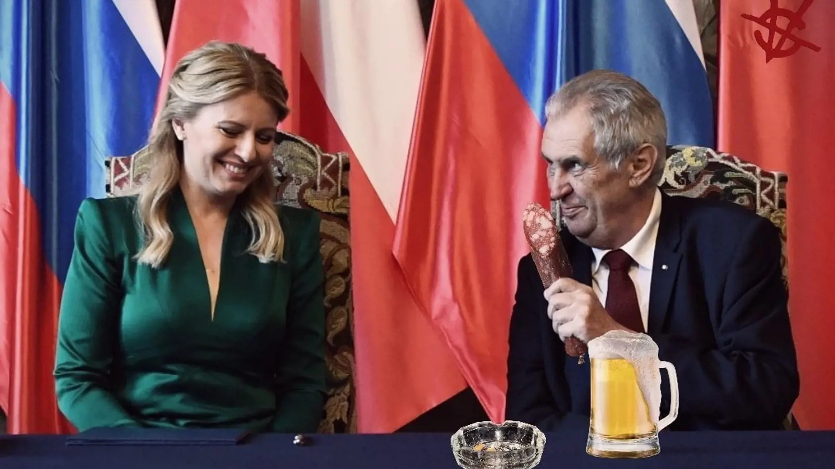 Týždeň plný vtipov vedie nová prezidentka Zuzana Čaputová s milošom Zemanom.