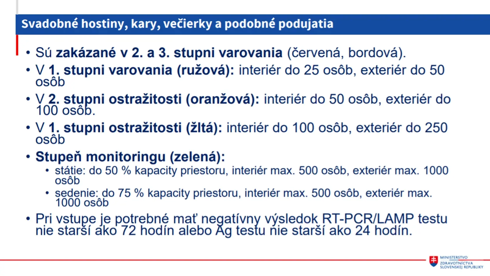 Obrovské uvoľnenie opatrení od pondelka 17.mája 2021.