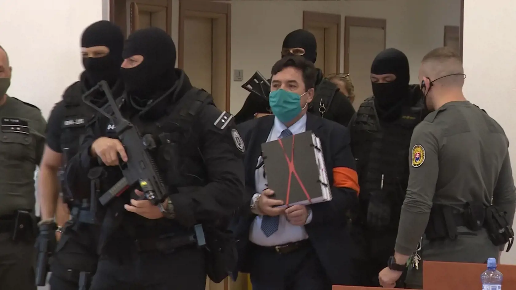 Marian Kočner v súdnej sieni počas pojednávania v kauze vraždy Jána Kuciaka a Martiny Kušnírovej.