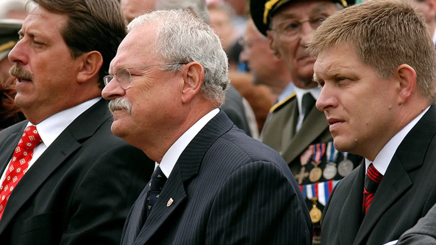 Pavol Paška, Ivan Gašparovič, Robert Fico.
