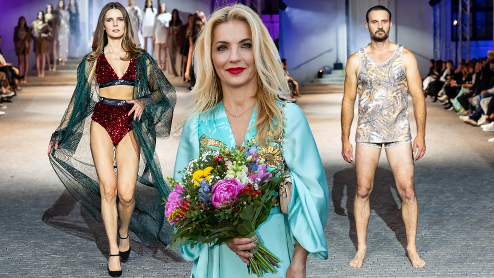 Módna šou na hrade: Magda z Dunaja v nohavičkách, Šimkovičová ako v kimone a Šmahel v boxerkách.