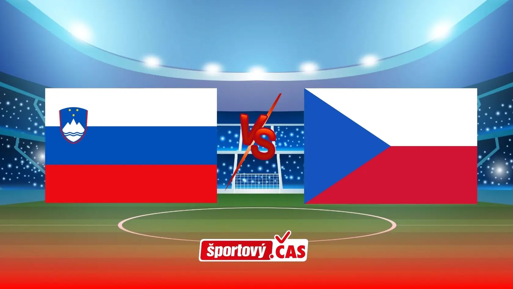 Online prenos zo zápasu EURO U 21 vo futbale medzi Slovinskom a Českom.