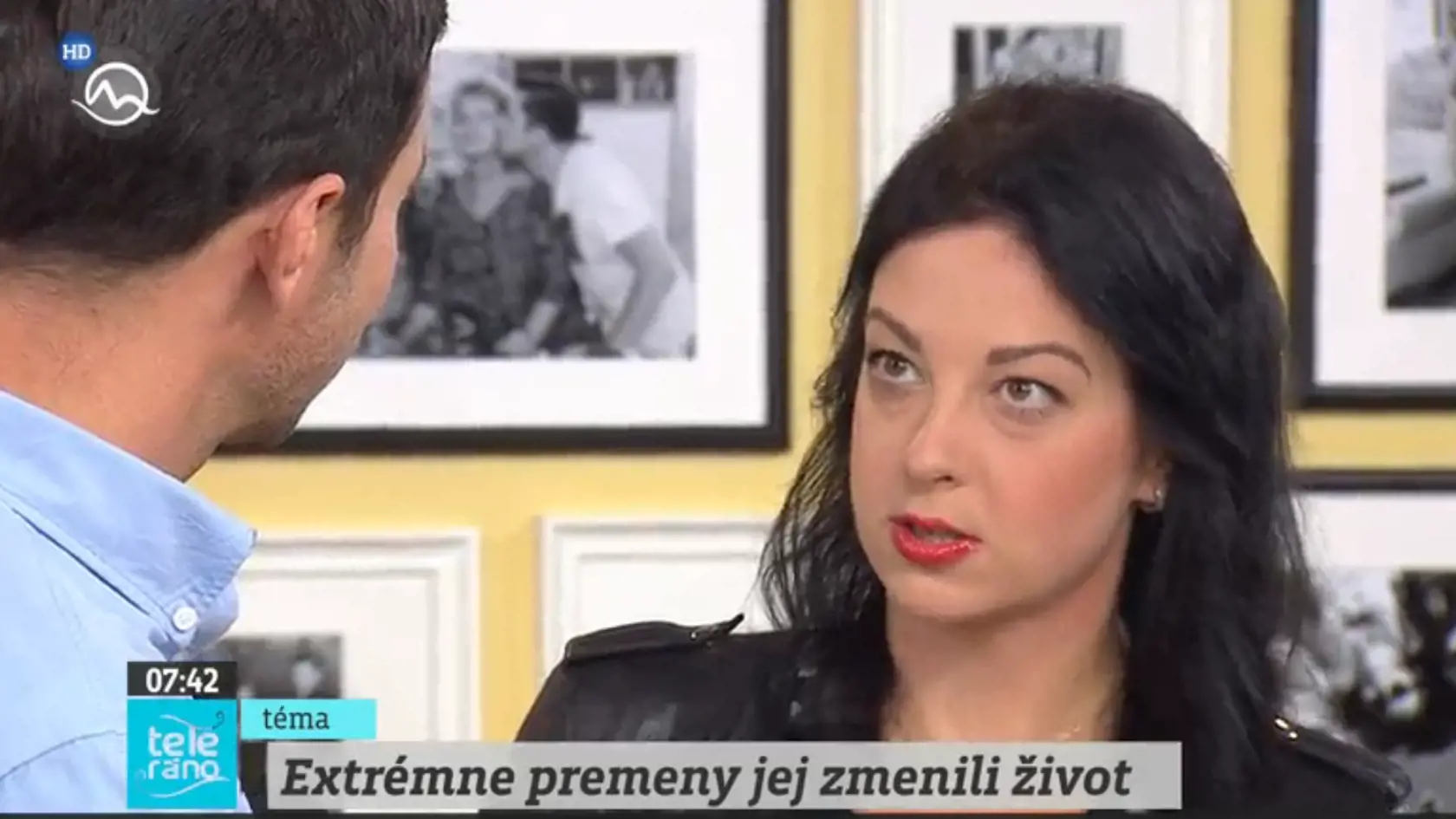 Zuzka v dnešnom Teleráne, rok od natáčania.