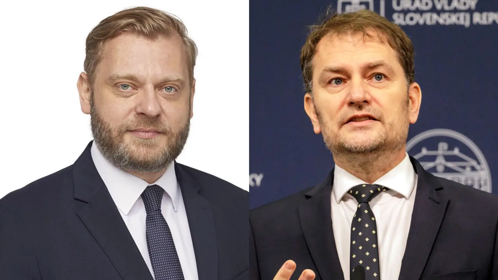 Juraj Krúpa (vľavo) oznámil odchod z poslaneckého klubu OĽANO a vstup do klubu SaS. Hnutie Igora Matoviča (vpravo) to poriadne rozhnevalo.