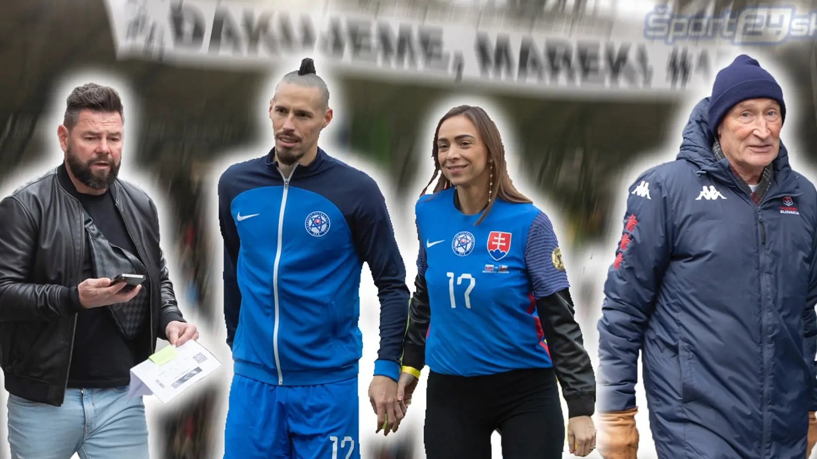 S Hamšíkom sa prišlo rozlúčiť na zápas proti Čile množstvo celebrít.