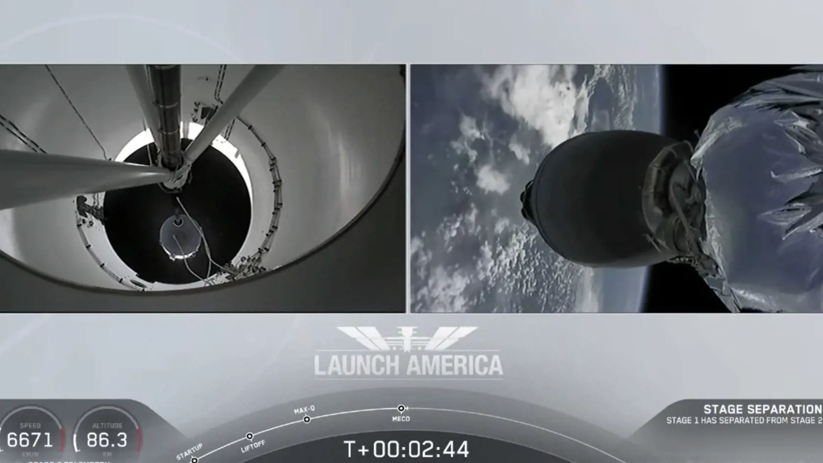 Štart rakety Falcon 9 sa podaril.