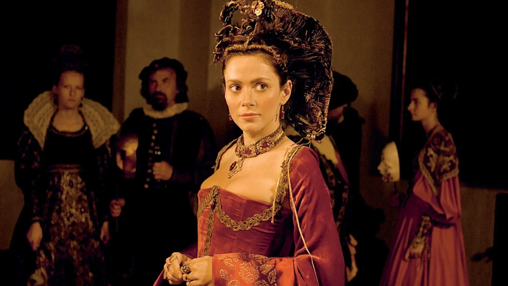 Bathory, film režiséra Juraja Jakubiska, herečka Anna Friel, predstaviteľka Alžbety Bathory