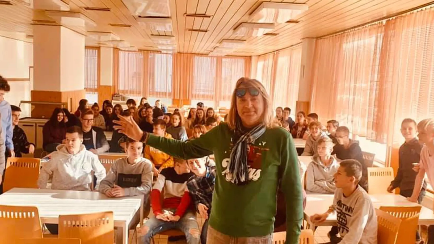 Prednáška na ZŠ Mirka Nešpora v Prešove.