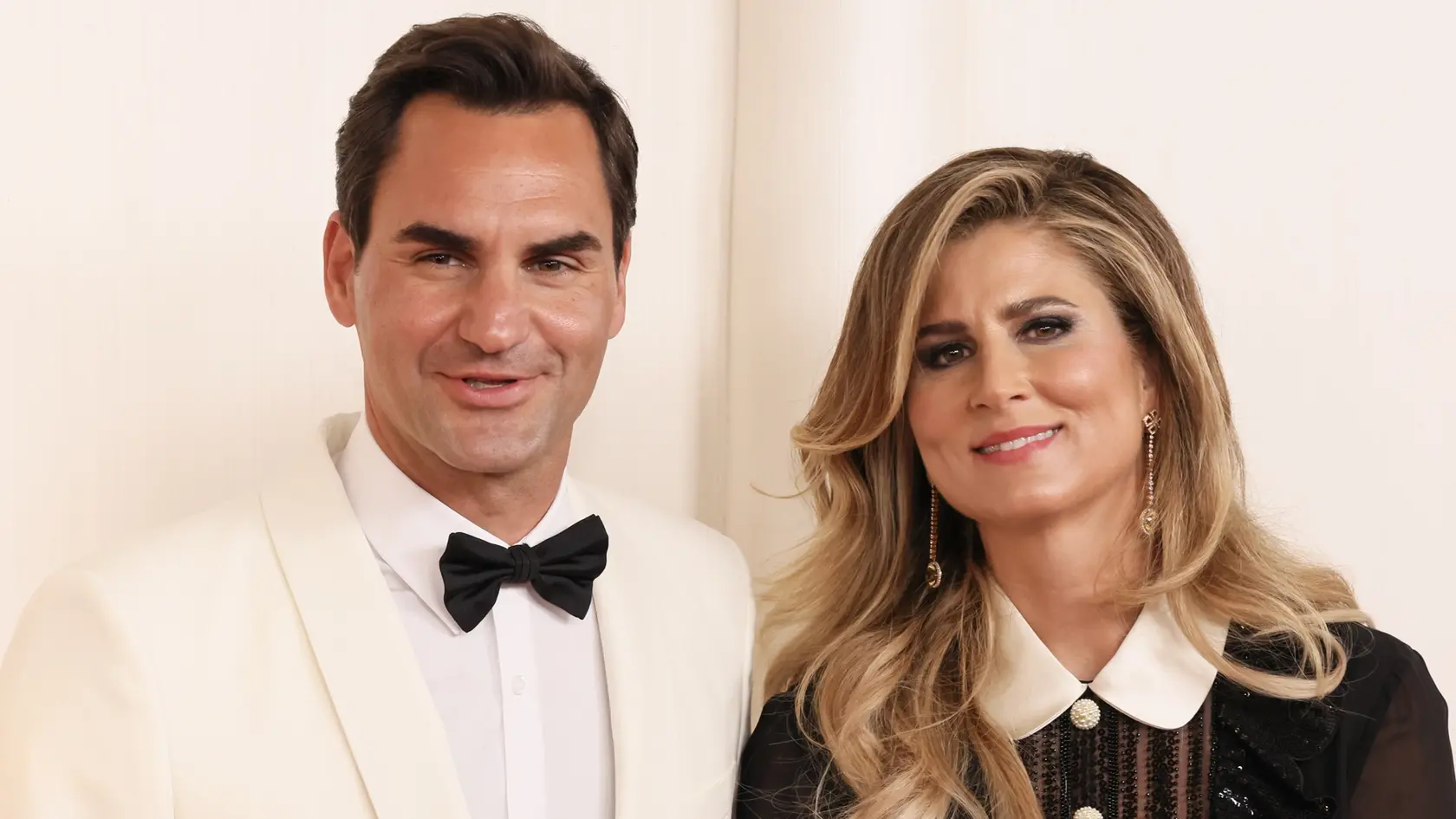 Roger Federer a Mirka Federer na vlaňajšom udeľovaní Oscarov.