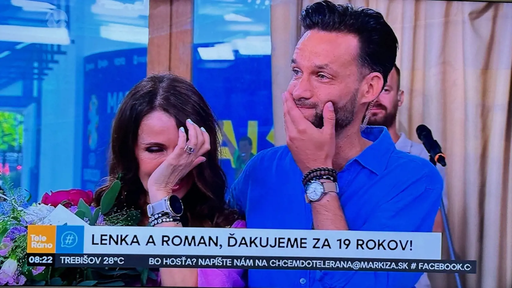 Posledné vysielanie Lenky a Romana. Šóošová sa rozplakala. Takto vyzerala jej rozlúčka s Teleránom.