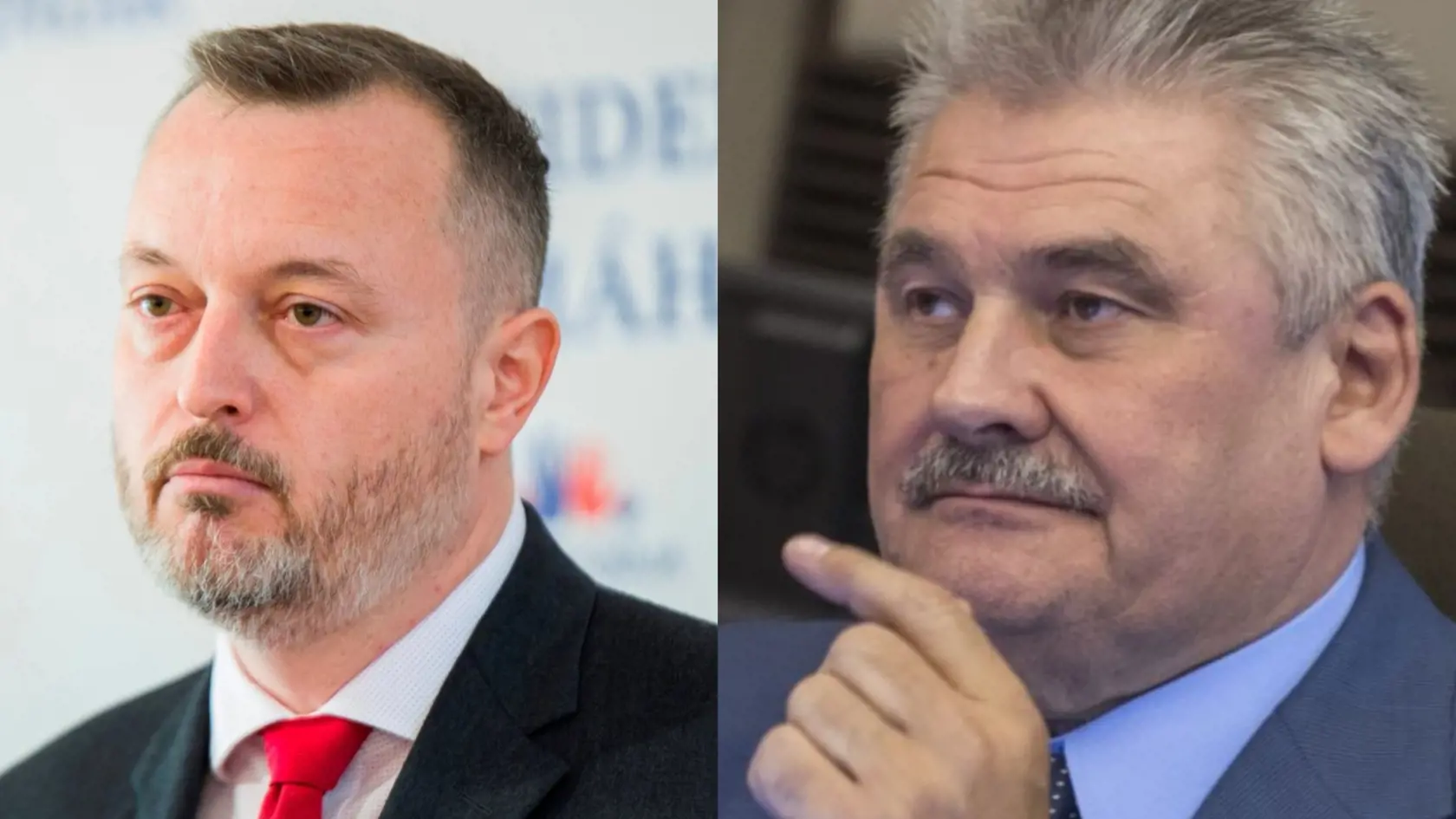 Minister práce, sociálnych vecí a rodiny Milan Krajniak (Sme rodina) a exminister práce Ján Richter (Smer-SD).