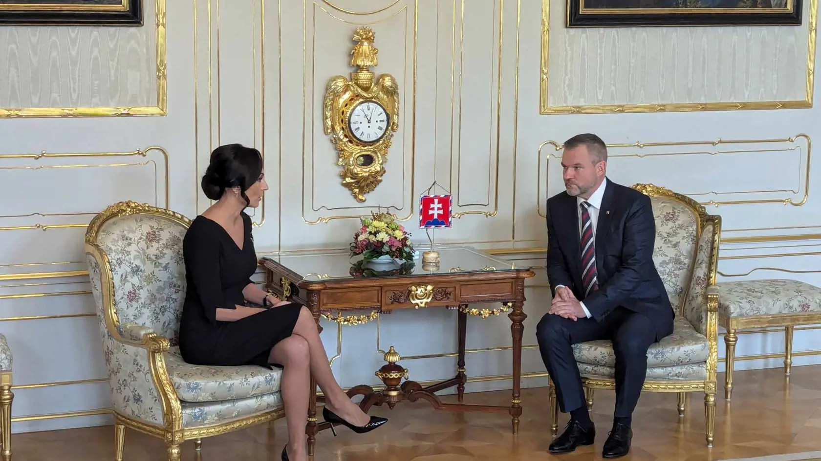 Končiaca ministerka zdravotníctva Zuzana Dolinková (Hlas-SD) podáva svoju demisiu u prezidenta SR Petra Pellegriniho.