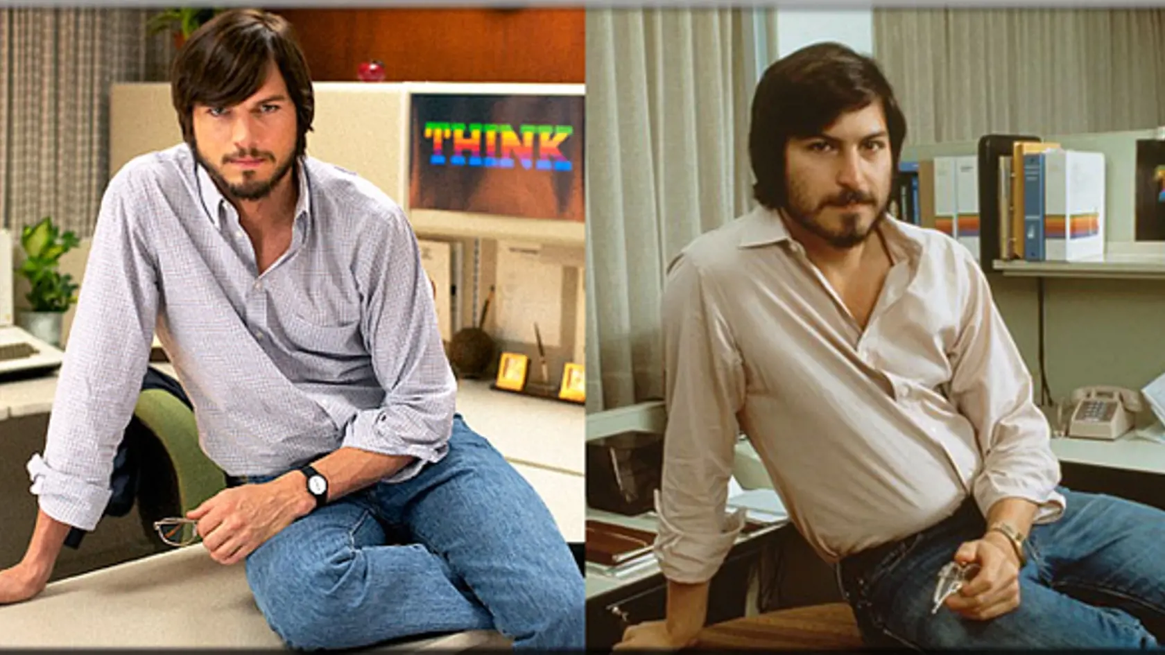 Ashton Kutcher ako Steve Jobs v Jobs, 2013