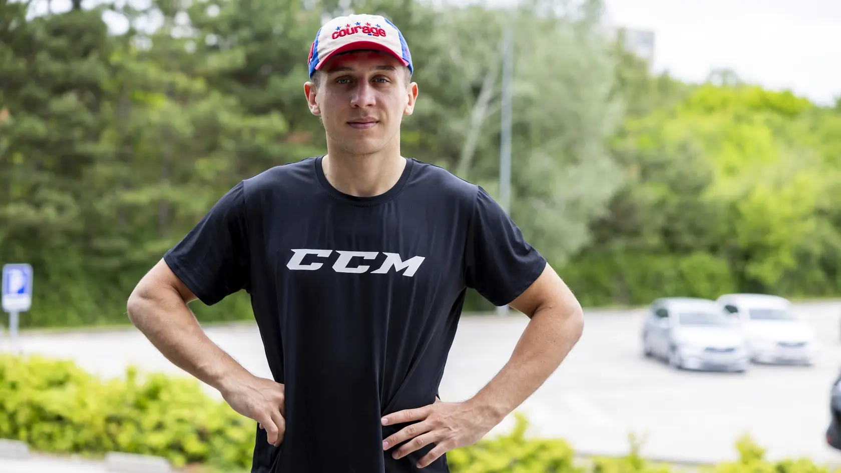 Na snímke je hokejový reprezentant a hráč Washington Capitals Martin Fehérváry.
