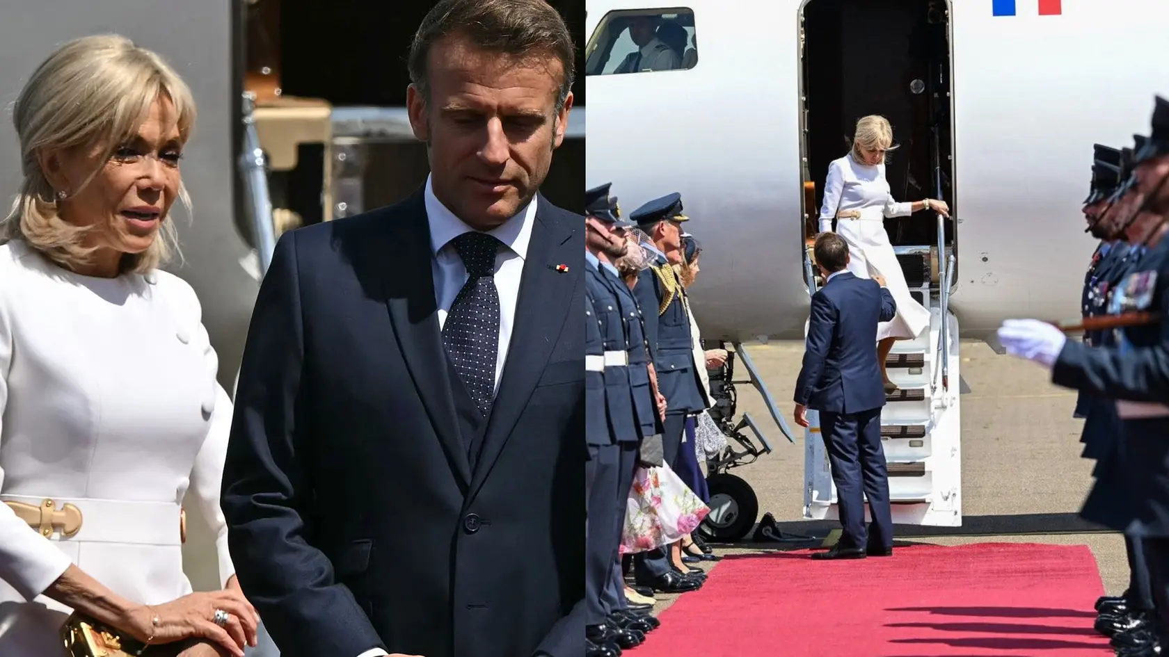 Macron s manželkou pristáli vo Veľkej Británii. Budú tam 3 dni.