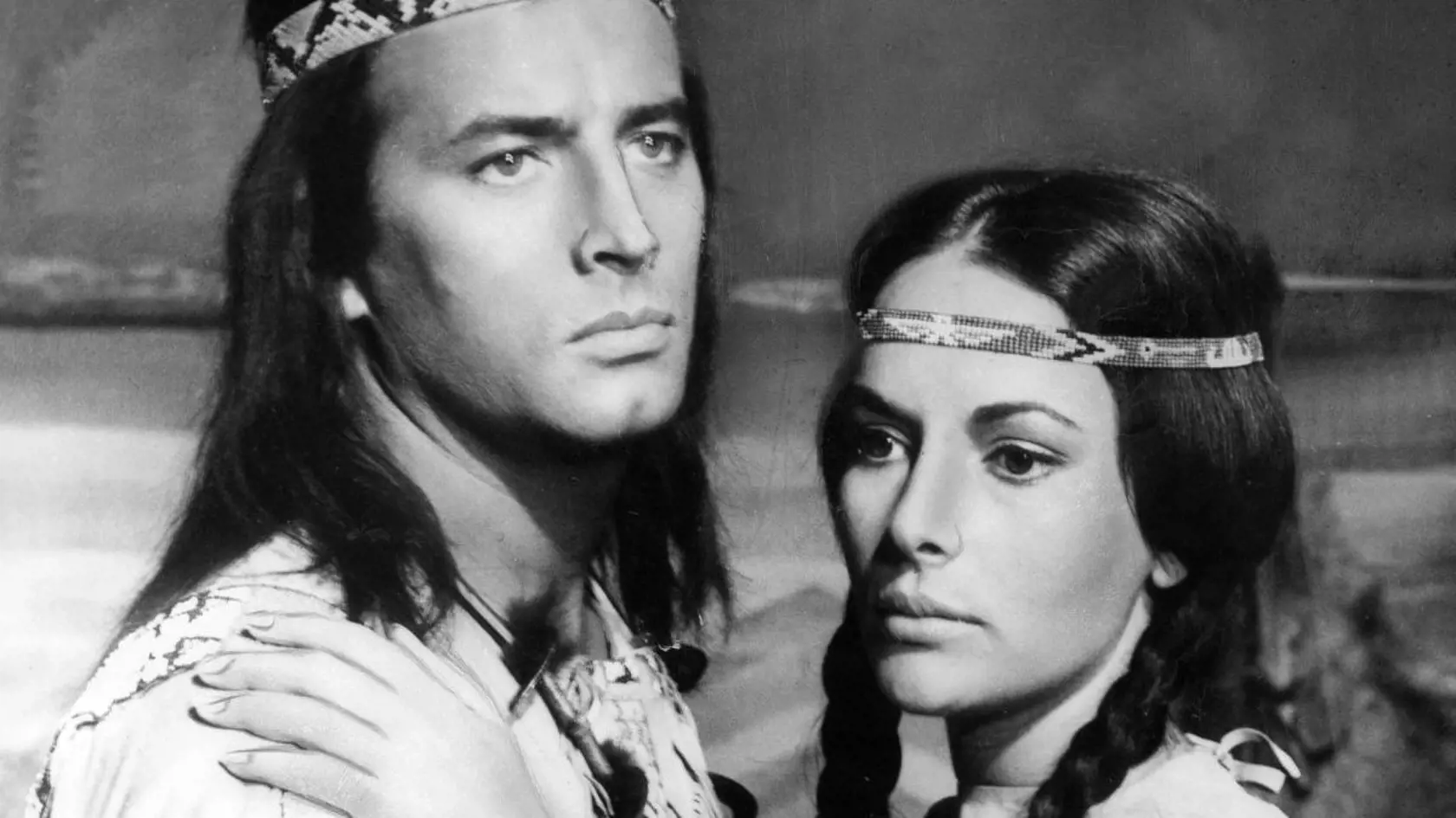 Karin Dor ako Ribanna spolu s Winnetou
