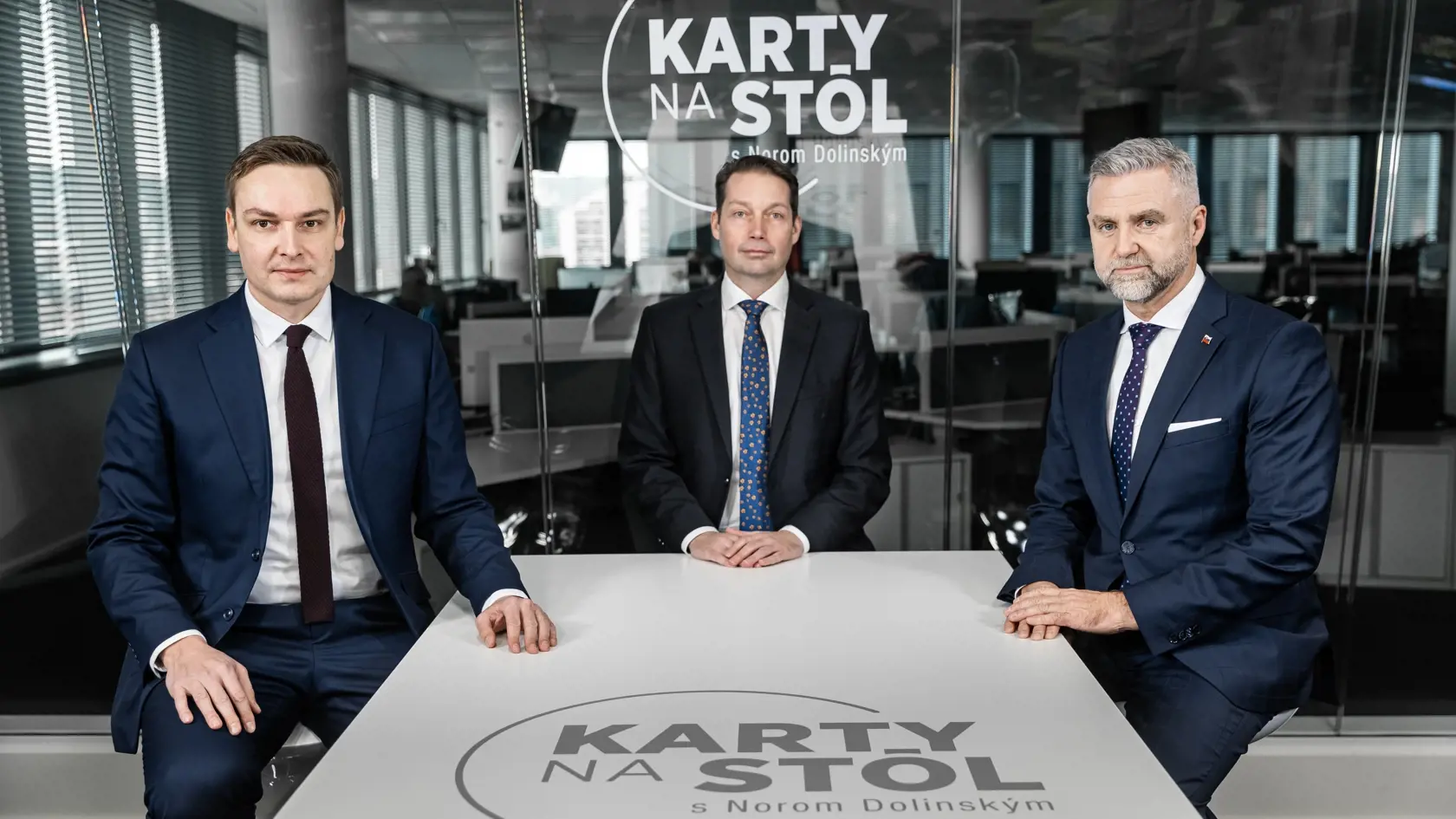 Diskusná relácia "Karty na stôl", ktorej hosťom bol Branislav Vančo a Tibor Gašpar..