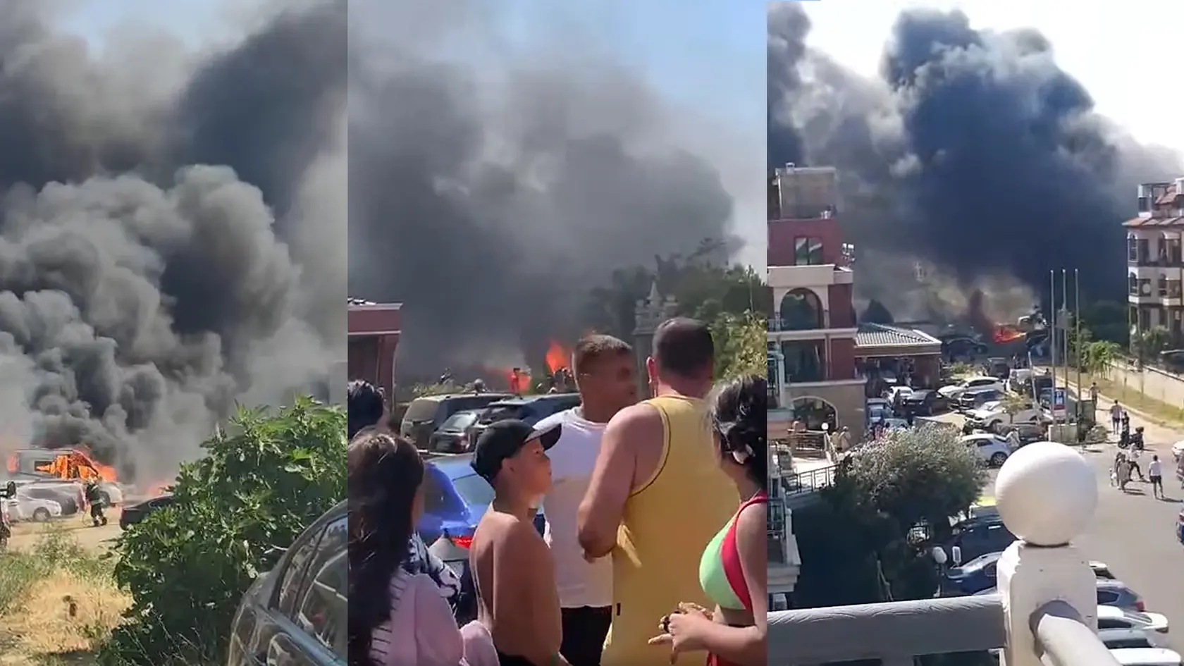 V Bulharsku vo Sveti Vlase horelo parkovisko.