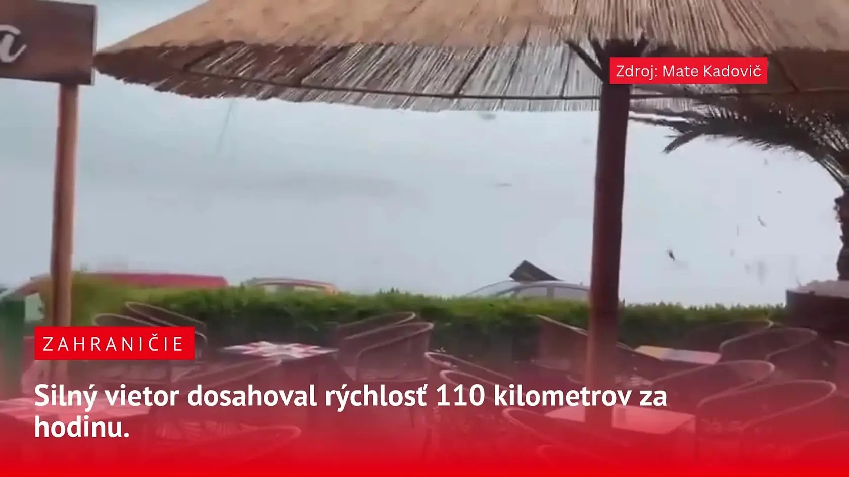 Chorvátskom sa prehnala búrka so silným vetrom. Katastrofické zábery zo Zadar a Rovinj.